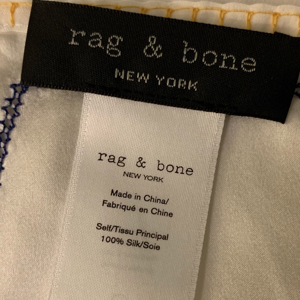 NWOT Rag & Bone Lina Embroidered Silk Scarf 🧣 - Picture 7 of 7